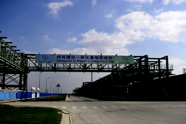 上海化工区德国拜耳一期工程钢结构